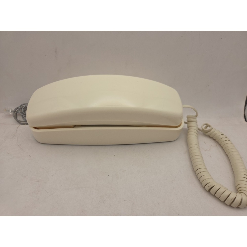 Vintage AT&T Trimline 210 Wall mount/ Desk Top Corded Phone Tested Works White